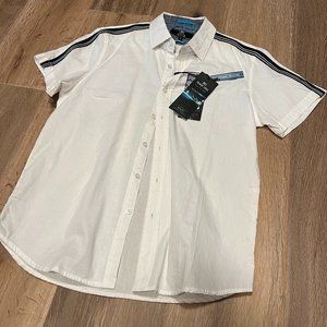 Boys Youth Short Sleeve Button Cotton Shirt by MBX Premium Goods Size S